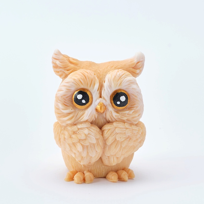 Изображение товара Мыло ручной работы SKUINA Сова коричневая 70 г натуральное сувенирное