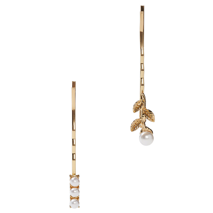 Изображение товара NOTHING BUT LOVE Заколки невидимки "Девушка с жемчужиной", Золотой