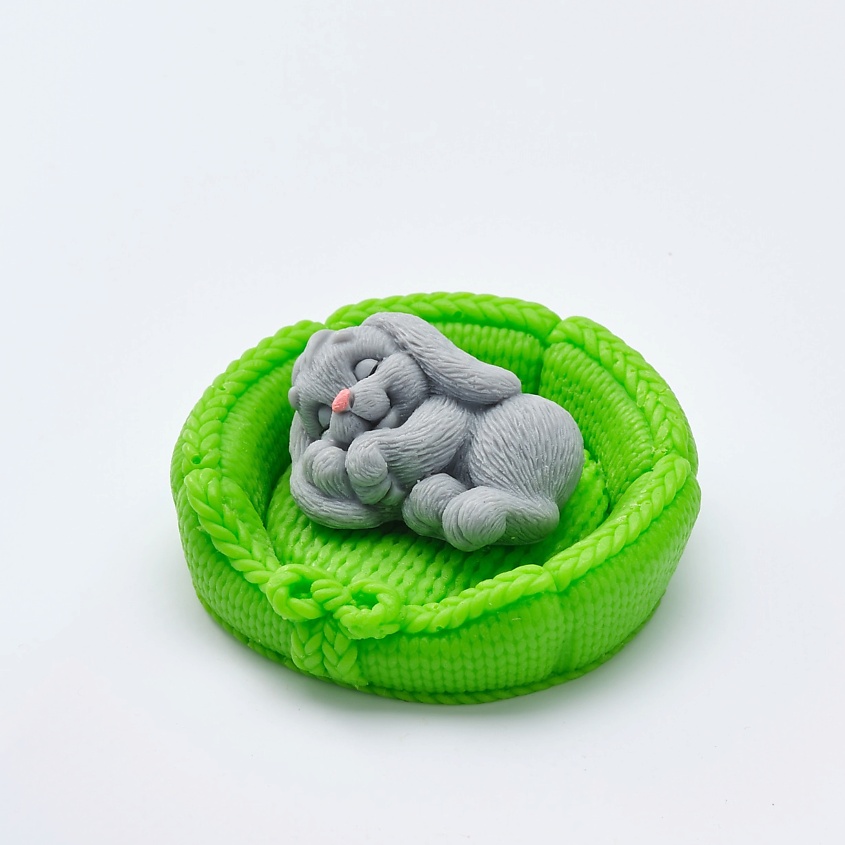 Изображение товара SKUINA Мыло ручной работы Заяц на лежанке 65 г натуральное сувенирное мыло