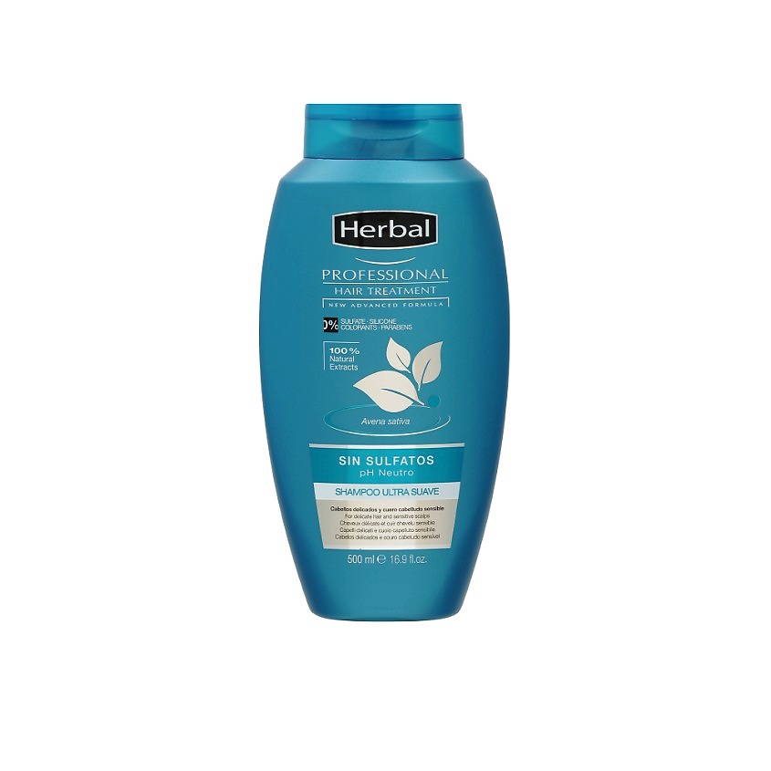 Изображение товара HERBAL Шампунь для тонких волос и чувствительной кожи головы Professional Hair Treatment pH Neutro Shampoo, 500 мл