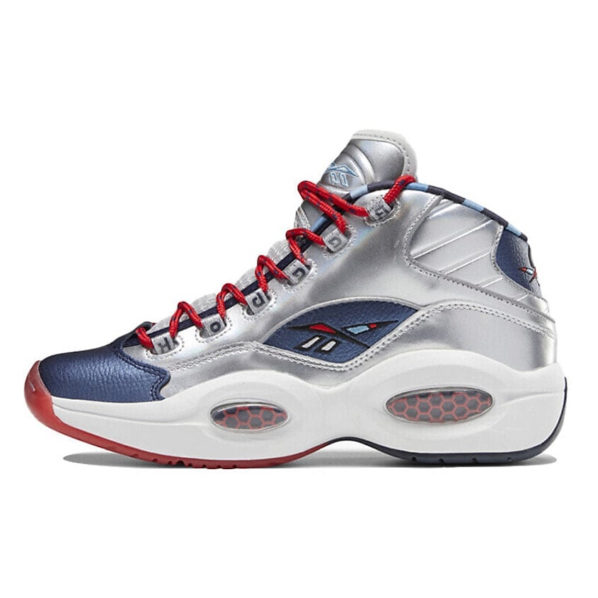 Изображение товара Кроссовки Reebok Question Mid Iverson X Harden Silver мультиколор 40,5 EU для активного отдыха