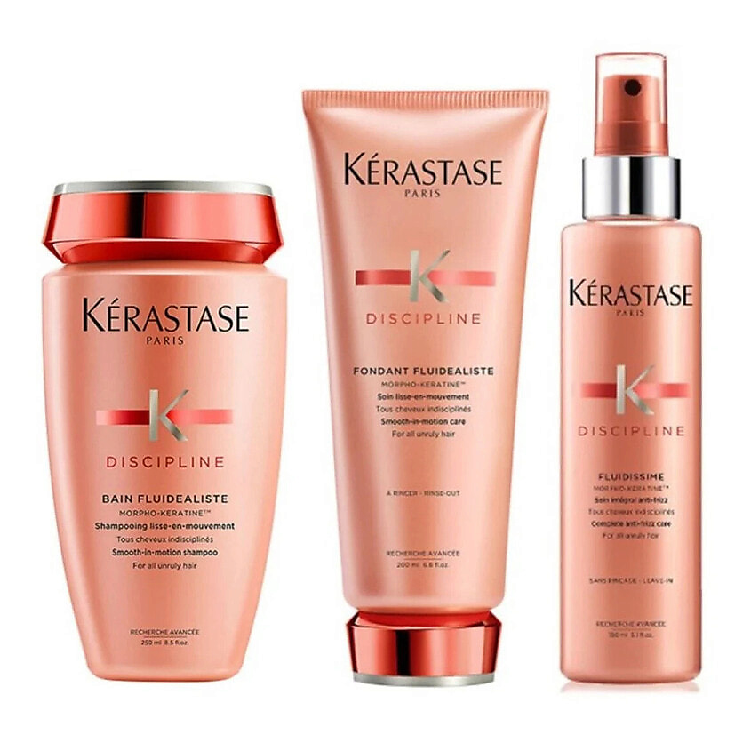 Изображение товара KERASTASE Набор для непослушных волос Discipline Set Fluidissime, 250 мл + 200 мл + 150 мл