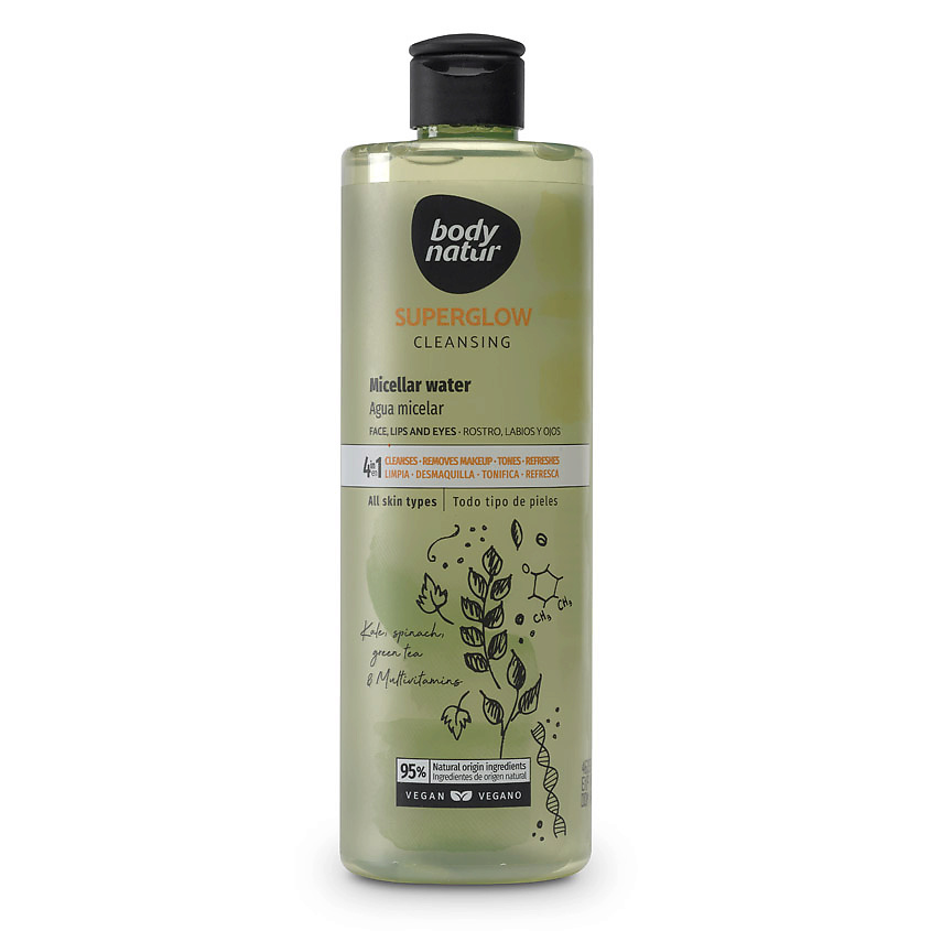 Изображение товара BODY NATUR Мицеллярная вода Superglow Cleansing Micellar Water, 400 мл