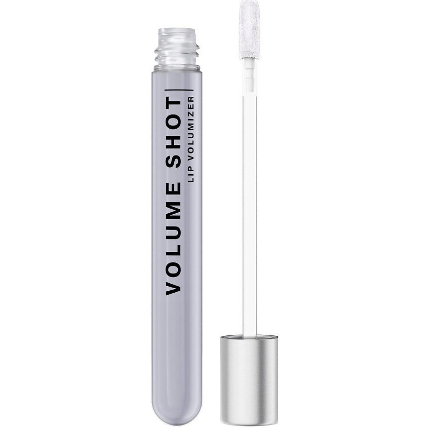 Изображение товара INFLUENCE BEAUTY Блеск для губ увлажняющий с увеличивающим эффектом VOLUME SHOT, № 03 Полупрозрачный серый, 6 мл