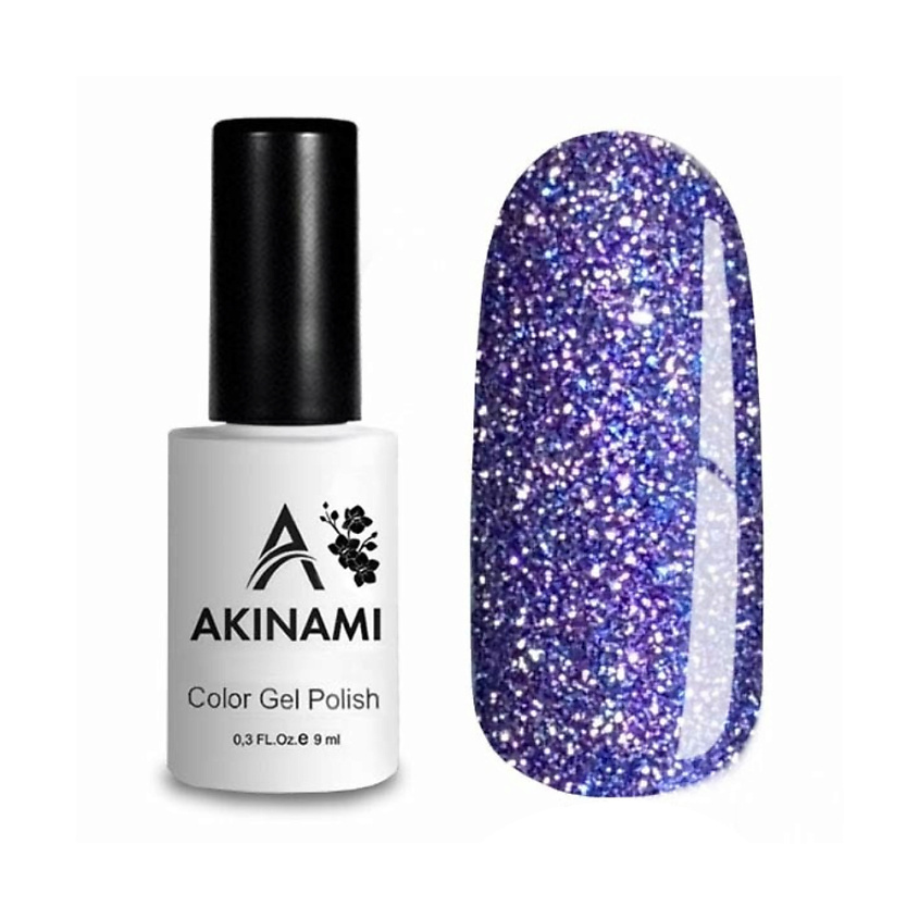 Изображение товара Гель-лак светоотражающий AKINAMI Solar 6, 9 ярких оттенков, стойкий и эффектный маникюр