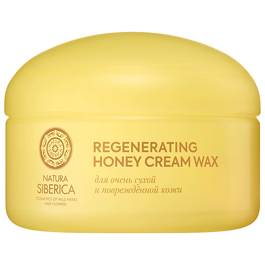 Изображение товара NATURA SIBERICA Восстанавливающий медовый крем-воск для очень сухой и поврежденной кожи Regenerating Honey Cream Wax Dry skin, 120 мл