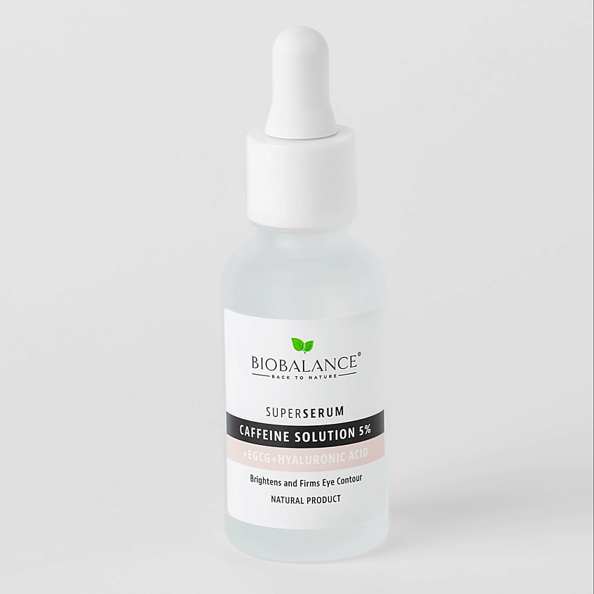 Изображение товара BIOBALANCE Сыворотка для кожи вокруг глаз с кофеином CAFFEINE SOLUTION 5% EGCG + HYALURONIC ACID, 1 шт.