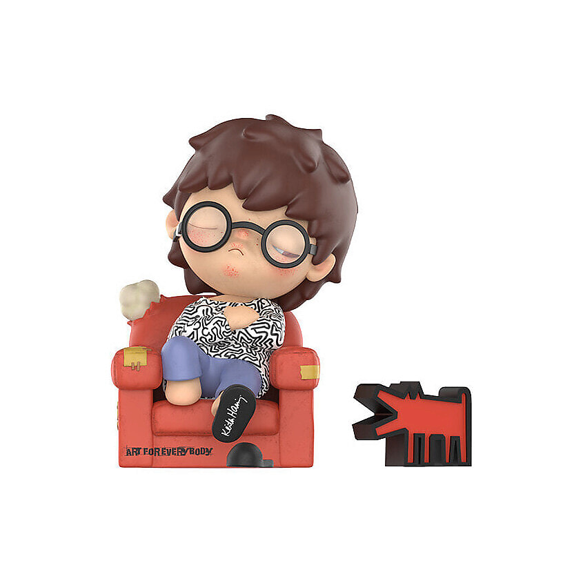 Изображение товара POP MART Фигурка Hirono×Keith Haring Trendy 15см, Мультиколор