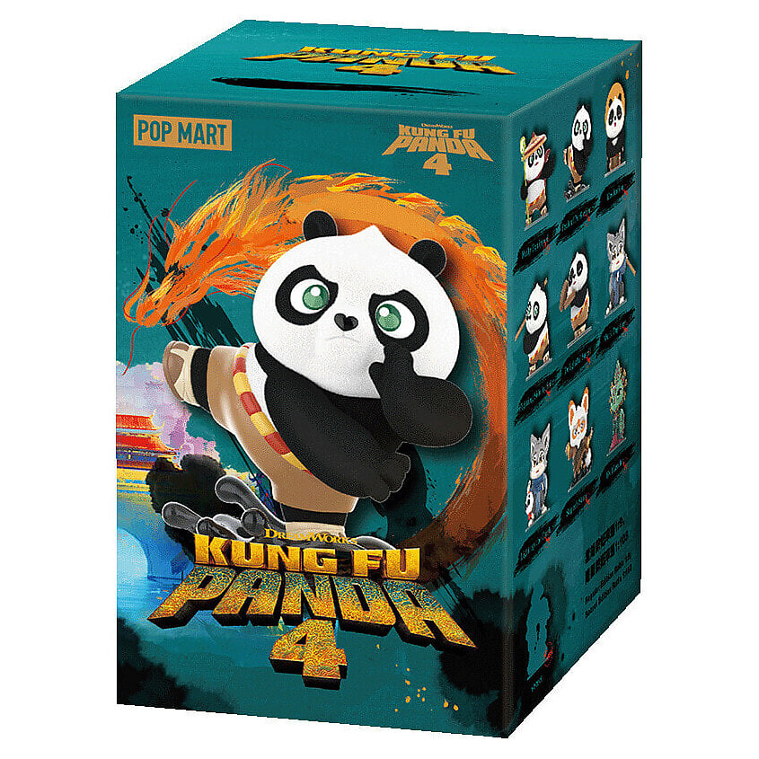 Изображение товара POP MART Фигурка Global Kung Fu Panda Single Blind Box/whole Box 9 Pcs Full Box 9 Pcs, известная игрушка