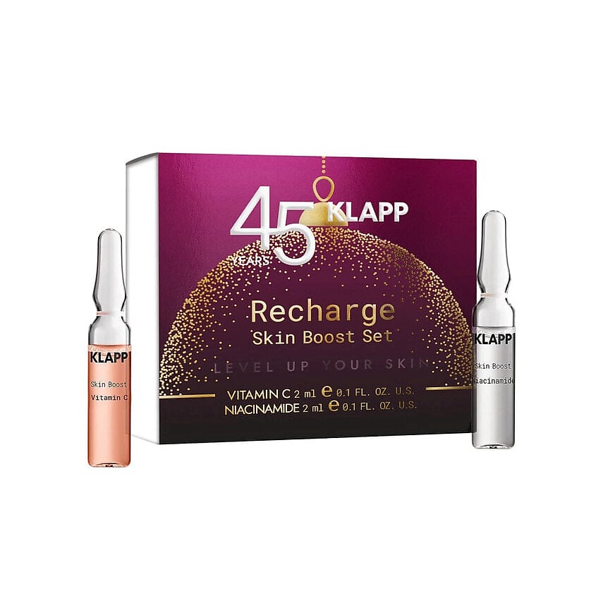 Изображение товара KLAPP COSMETICS Рождественский набор для лица Recharge Skin Boost Set 45+, 2х2 мл