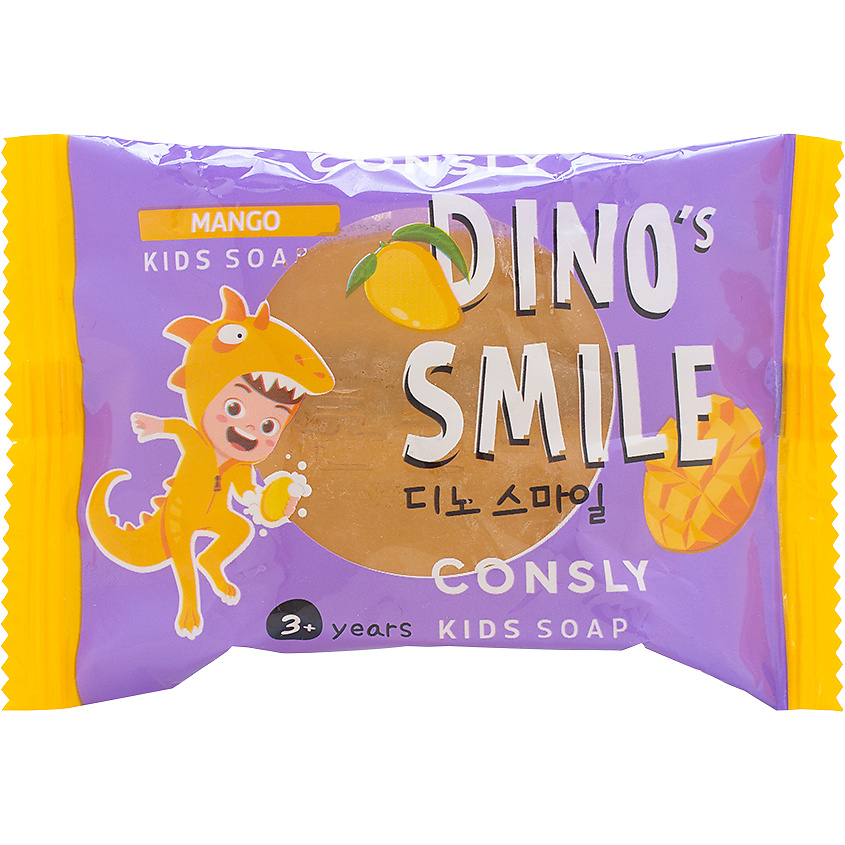 Изображение товара CONSLY Детское мыло с манго Dino's Smile Mango Kids Soap, 90 г