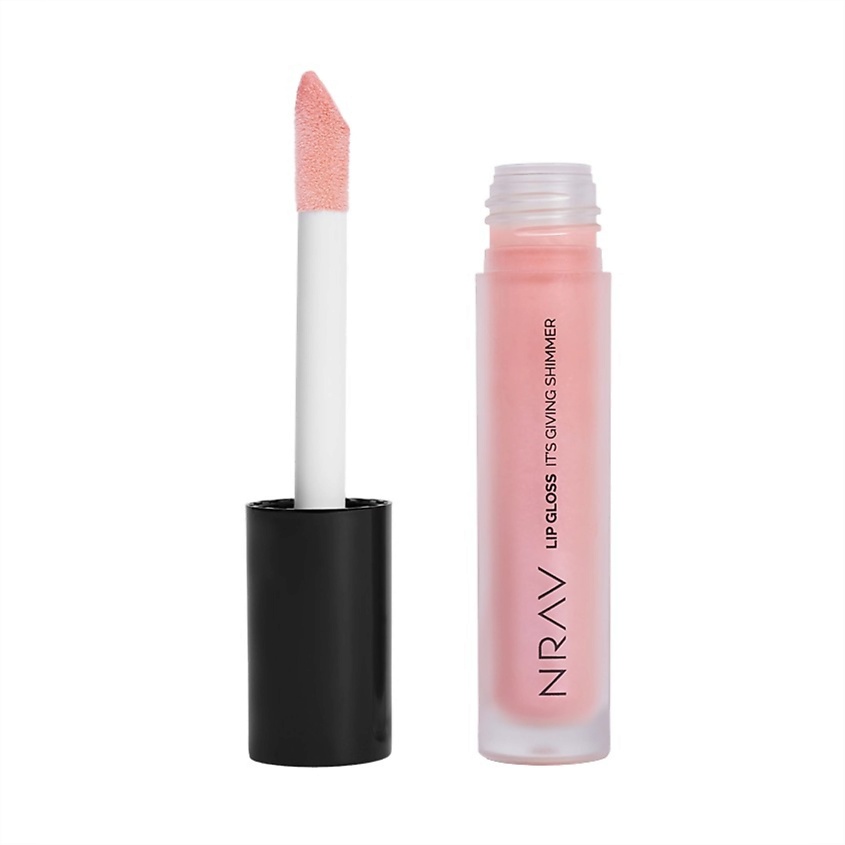 Изображение товара NRAV Блеск для губ с шиммером LIP GLOSS IT'S GIVING SHIMMER, NRAV Блеск для губ с шиммером, 04 Нежно-розовый.Lip gloss it`s giving shimmer, 04 Genteel.