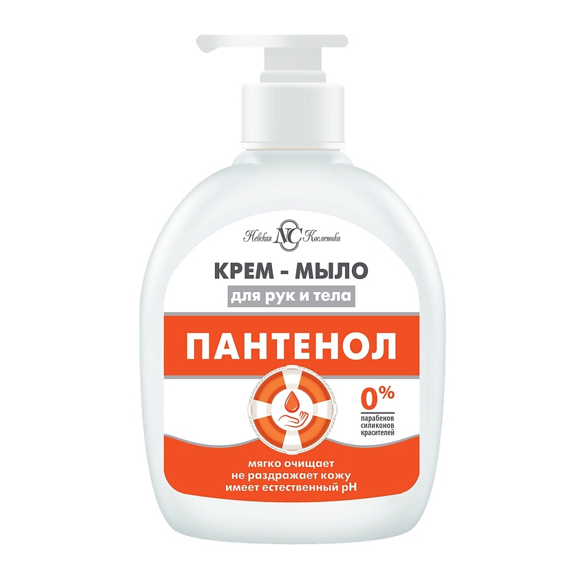 Изображение товара Жидкое крем-мыло с пантенолом Невская Косметика 300 мл для ухода за кожей рук и тела
