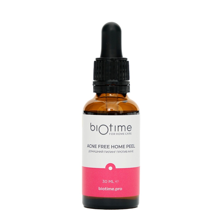 Изображение товара BIOTIME FOR HOME CARE Кислотный пилинг для проблемной кожи лица от прыщей, акне и черных точек, 30 мл.