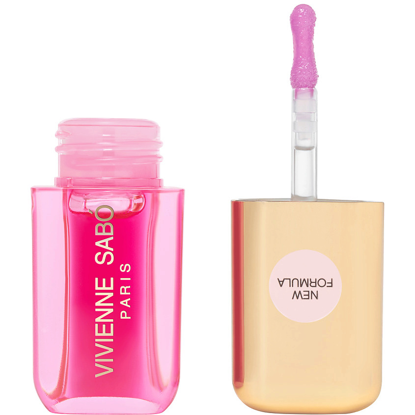 Изображение товара VIVIENNE SABO Масло для губ Sirop de Fruits, № 03 полупрозрачный розовый, аромат малины, 3.5 мл