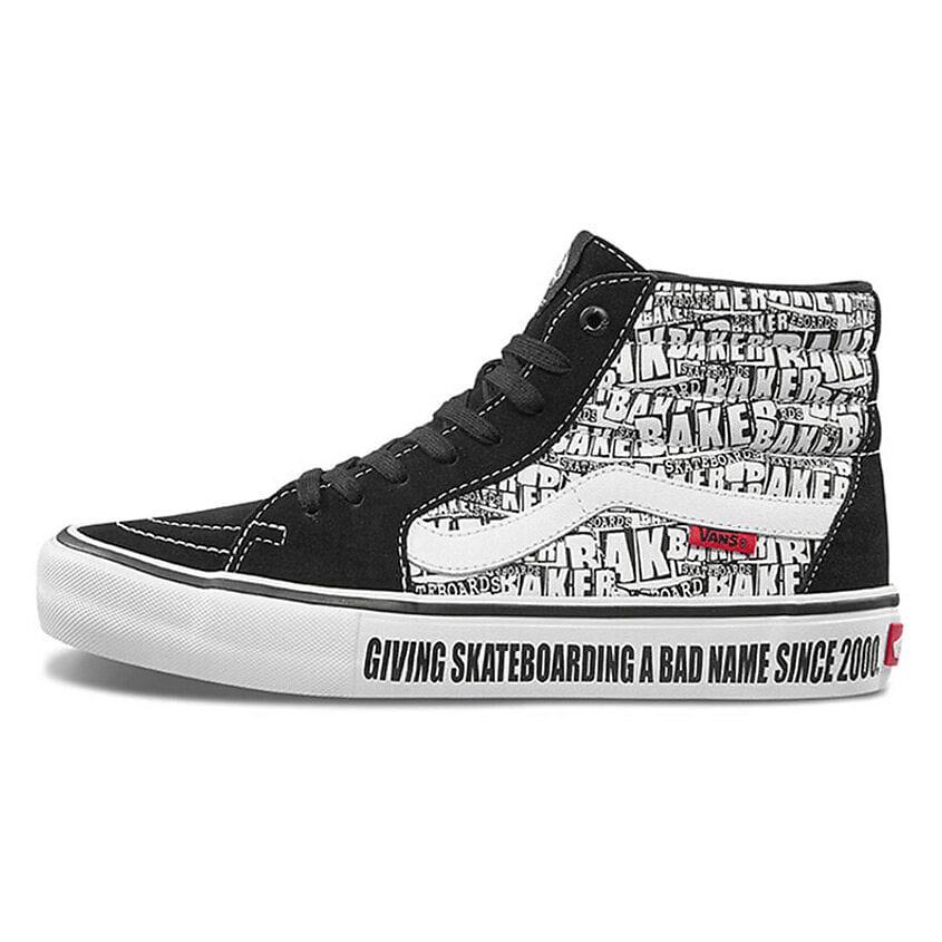 Изображение товара VANS Кроссовки Baker SK8 Hi Pro 'Black White', цвет: Мультиколор, размер: 37