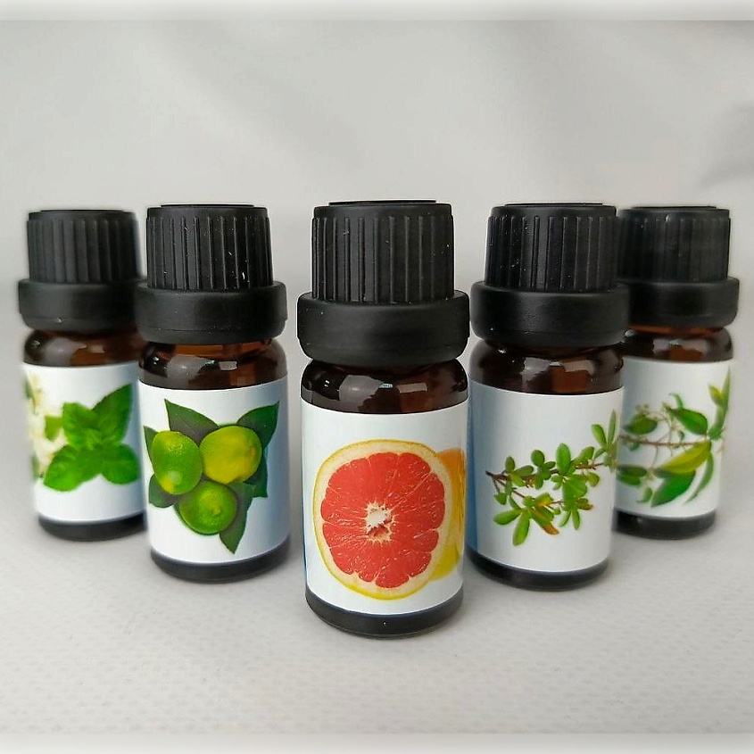 Изображение товара Набор эфирных масел для ароматерапии 5 шт. по 10 мл натуральные ароматические масла