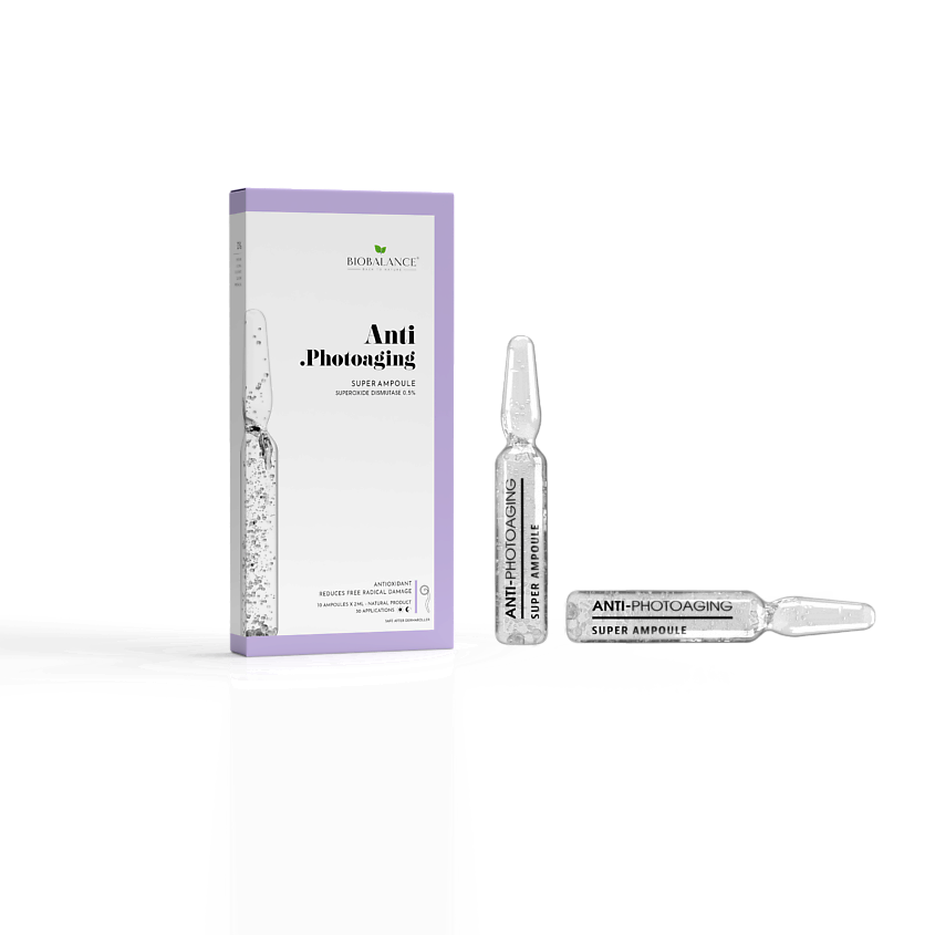 Изображение товара Ампулы для лица против фотостарения BIOBALANCE SUPER AMPOULE ANTI PHOTOAGING