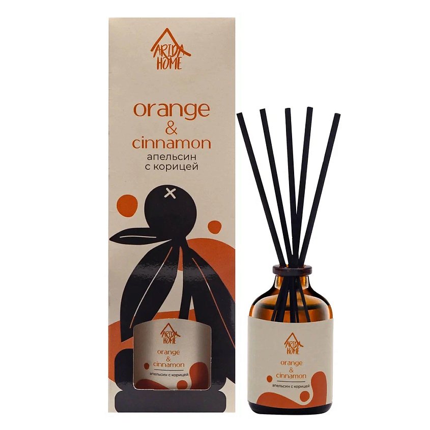 Изображение товара ARIDA HOME Аромадиффузор для дома "Апельсин с корицей", 100 мл