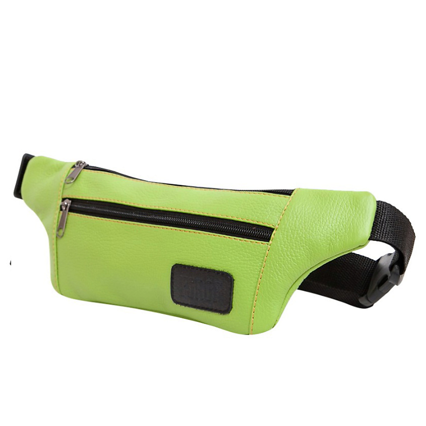 Изображение товара FORTE Сумка поясная Forof кожаная барсетка Зеленый Унисекс Натуральная кожа