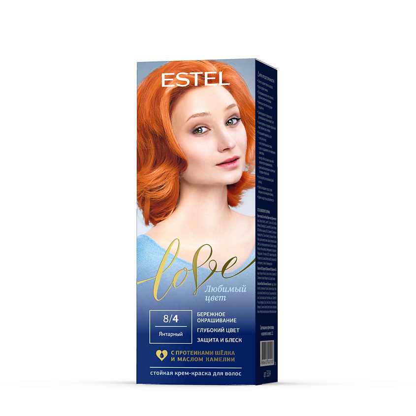 Изображение товара ESTEL PROFESSIONAL Краска для волос стойкая LOVE тон 8/4 Янтарный 100 мл