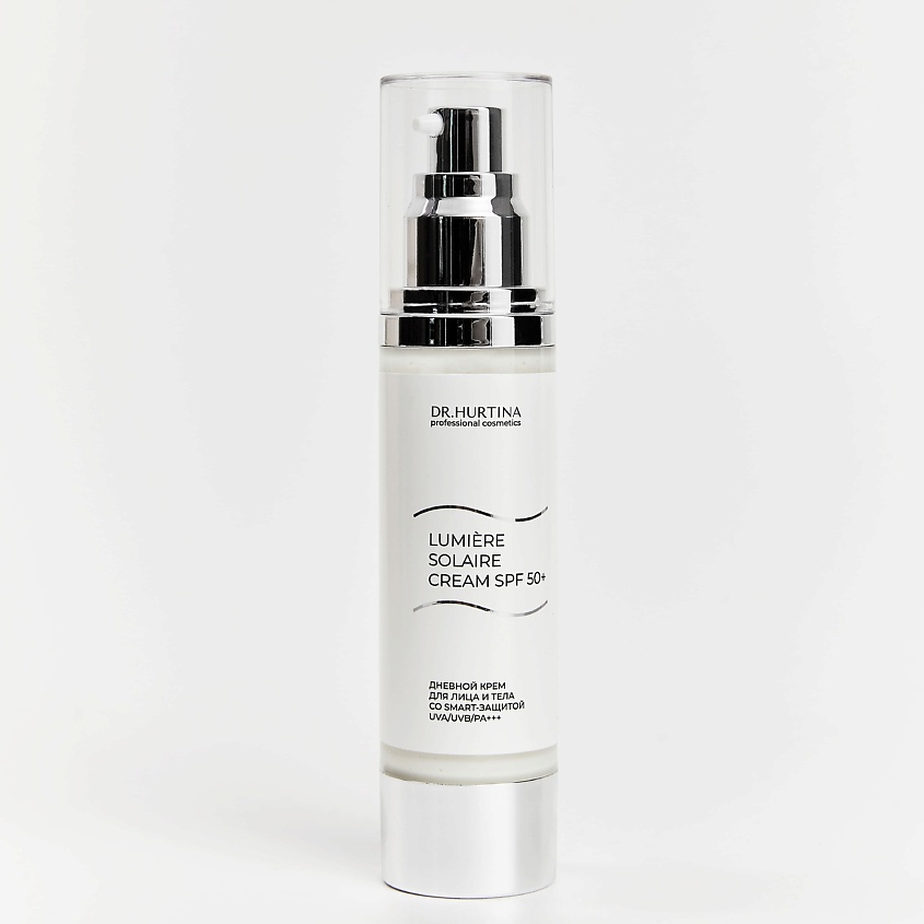 Изображение товара DR.HURTINA Крем для лица и тела с UVA/UVB/PA+++ SPF 50, Цвет: Белый, 50 мл