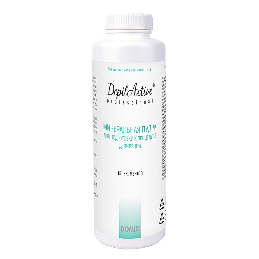 Изображение товара DOMIX DAP Минеральная пудра (тальк) для подготовки к процедуре депиляции с ментолом, 270 г