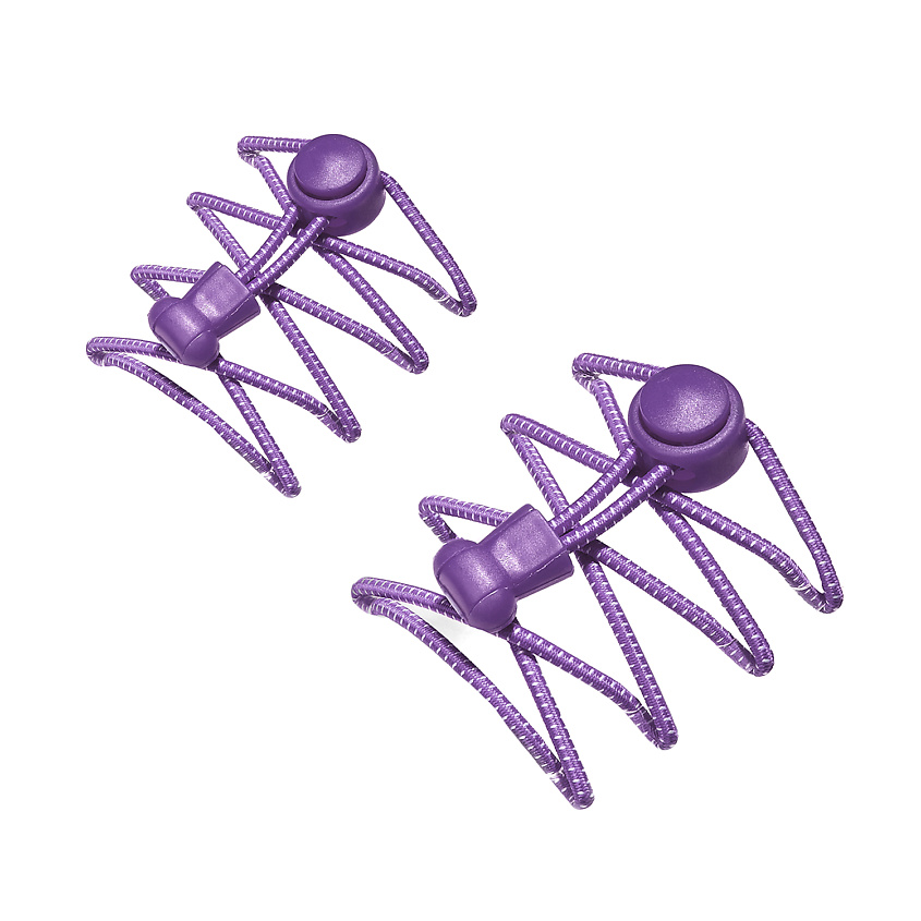 Изображение товара КРАСНАЯ ЖАРА Эластичные шнурки 100 см "Спортивный клуб", Лиловый, белый