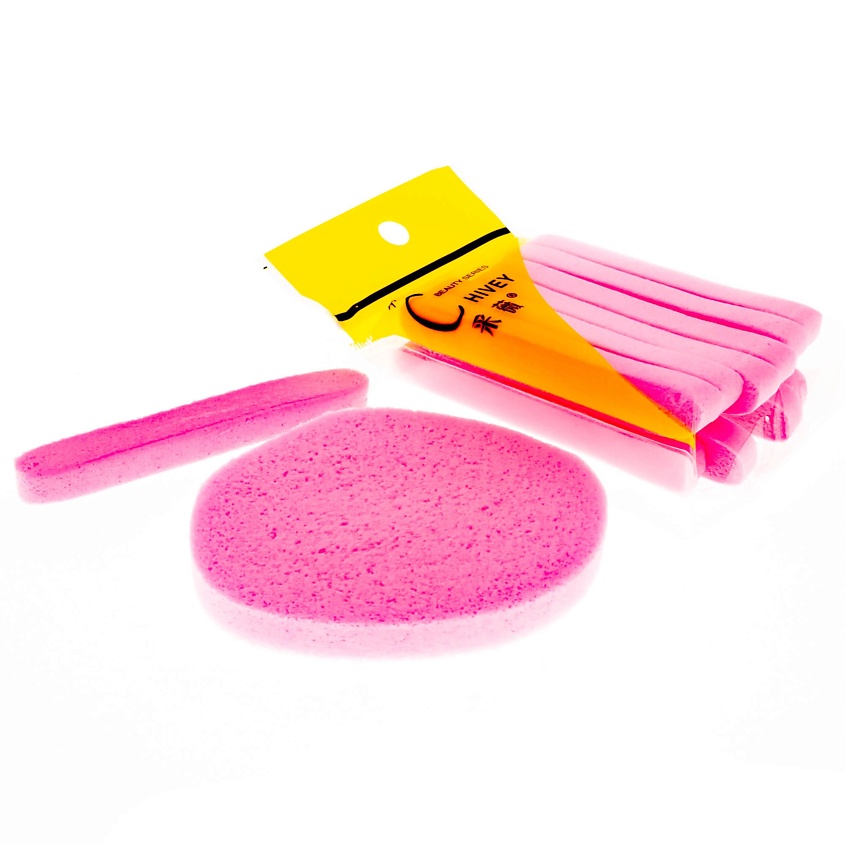 Изображение товара Спонж для умывания Chrome для лица из биоразлагаемой целлюлозы 12 шт