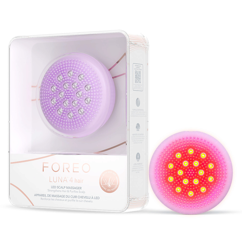 Изображение товара FOREO УМНЫЙ ДЕВАЙС ДЛЯ МАССАЖА КОЖИ ГОЛОВЫ С LED-СВЕТОМ LUNA 4 hair, 1 шт.