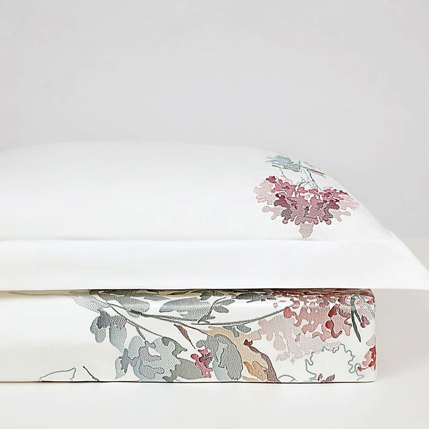 Изображение товара Двуспальное постельное белье Deluxia Jardin из сатина 200x220 см