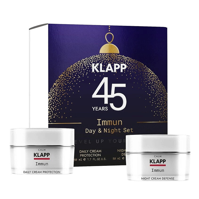 Изображение товара KLAPP COSMETICS Рождественский для ухода за кожей набор Immun 45+, 2 х 50 мл
