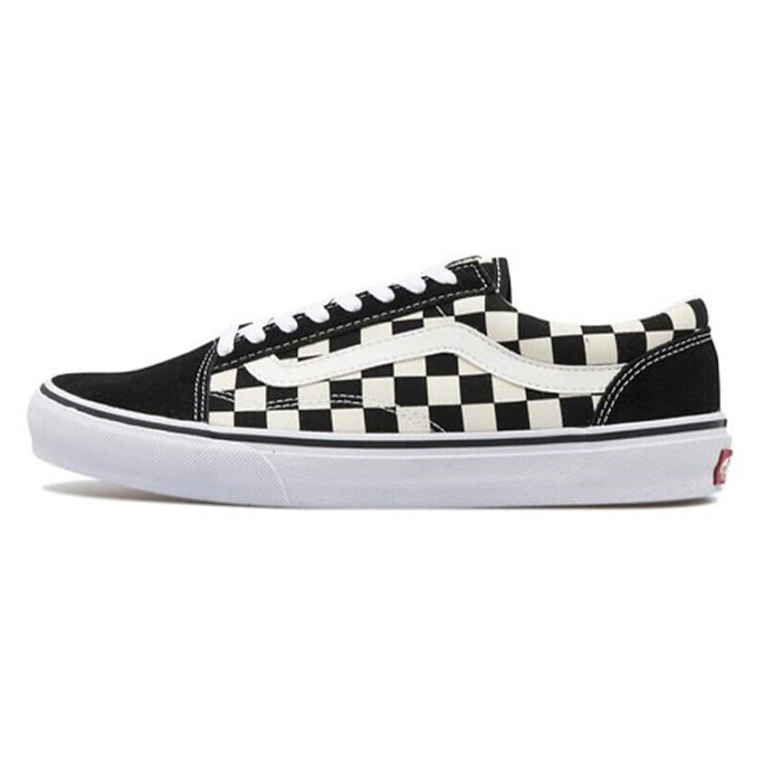 Изображение товара VANS Old Skool Dx Check Black White Мужские кроссовки из замши и кожи