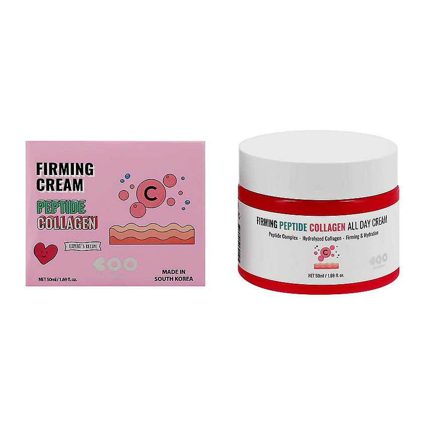 Изображение товара DEARBOO Крем для лица с пептидами и коллагеном 50 г укрепляющий уход для всех типов кожи