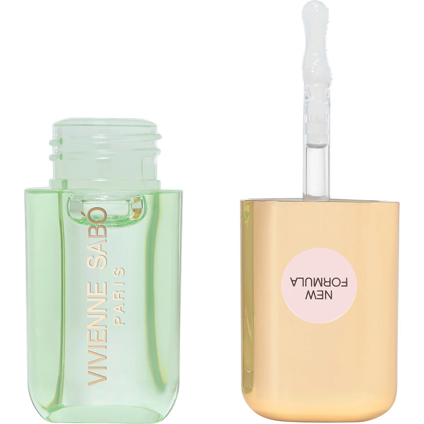Изображение товара VIVIENNE SABO Масло для губ Sirop de Fruits, № 02 полупрозрачный зеленый, аромат яблока, 3.5 мл