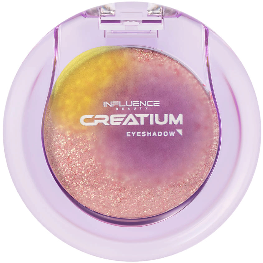 Изображение товара INFLUENCE BEAUTY Тени дуохромный оттенок Creatium Eyeshadow, 02 Quantum echo (розово-голубо-зелёный), 2 г