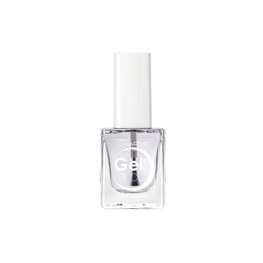 Изображение товара CHARME Лак для ногтей Gel Nude прозрачный долговечный 10 мл
