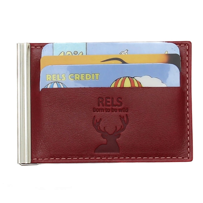 Изображение товара RELS Зажим для денег Darcy Wild, Бордовый