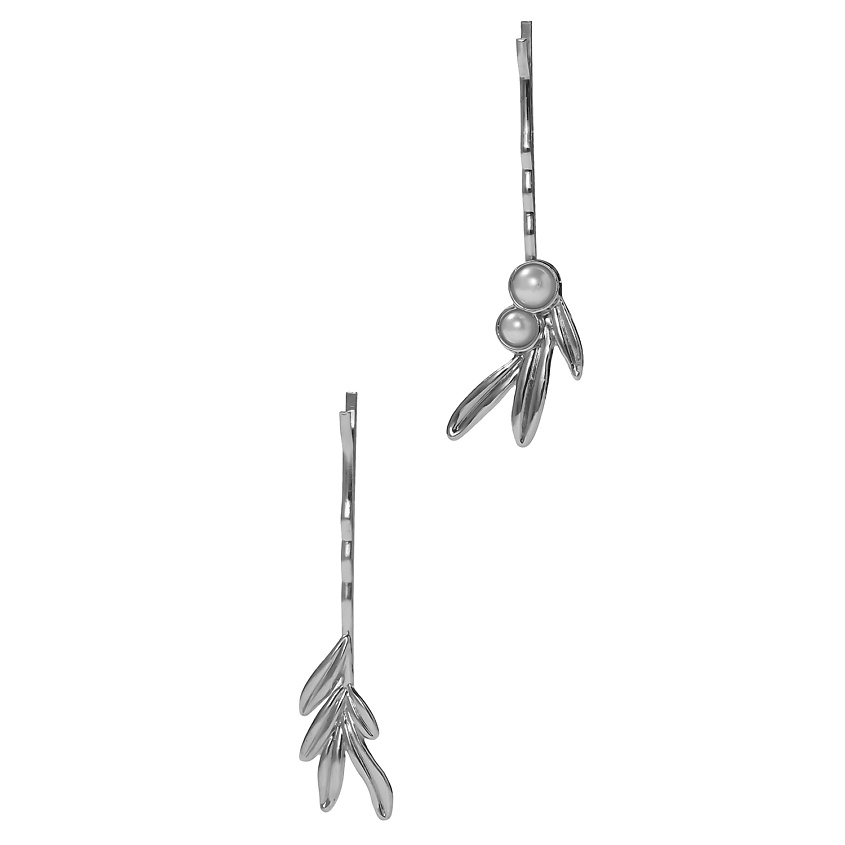 Изображение товара NOTHING BUT LOVE Заколки невидимки "Девушка с жемчужиной", Серебряный