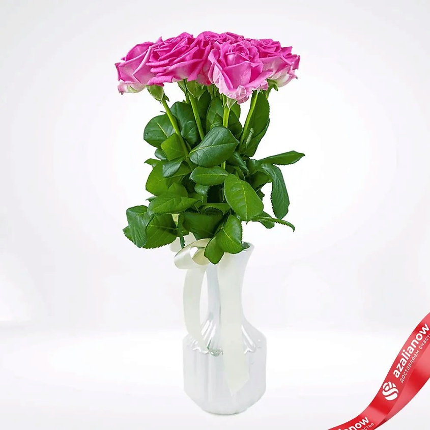 Изображение товара Букет из 9 розовых роз 40 см Флиртую с тобой - подарок на любой праздник