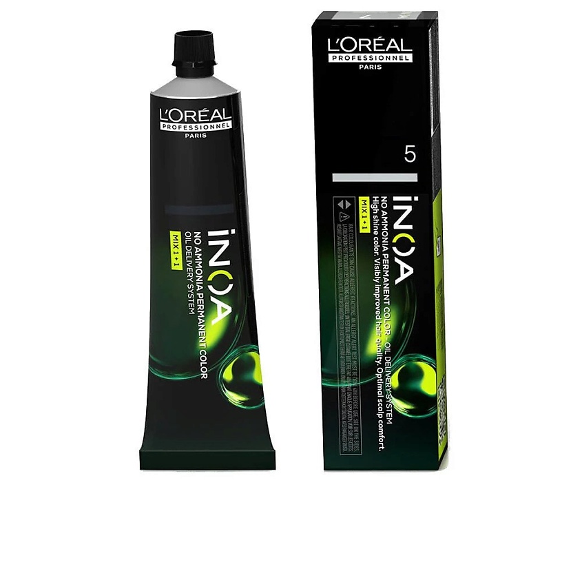Изображение товара L'OREAL PROFESSIONNEL Inoa безаммиачная краска для волос 5.0 Light Brown