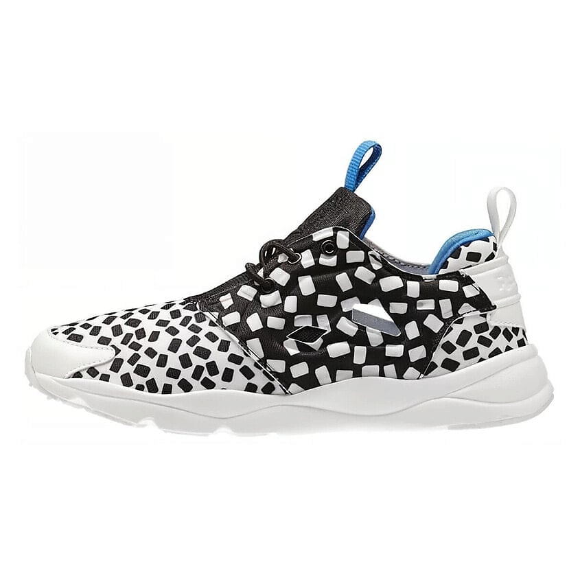 Изображение товара REEBOK Кроссовки Furylite Anti-Slip Wear-Resistant Low-Top Casual White Black Blue, цвет: Мультиколор, размер: 36