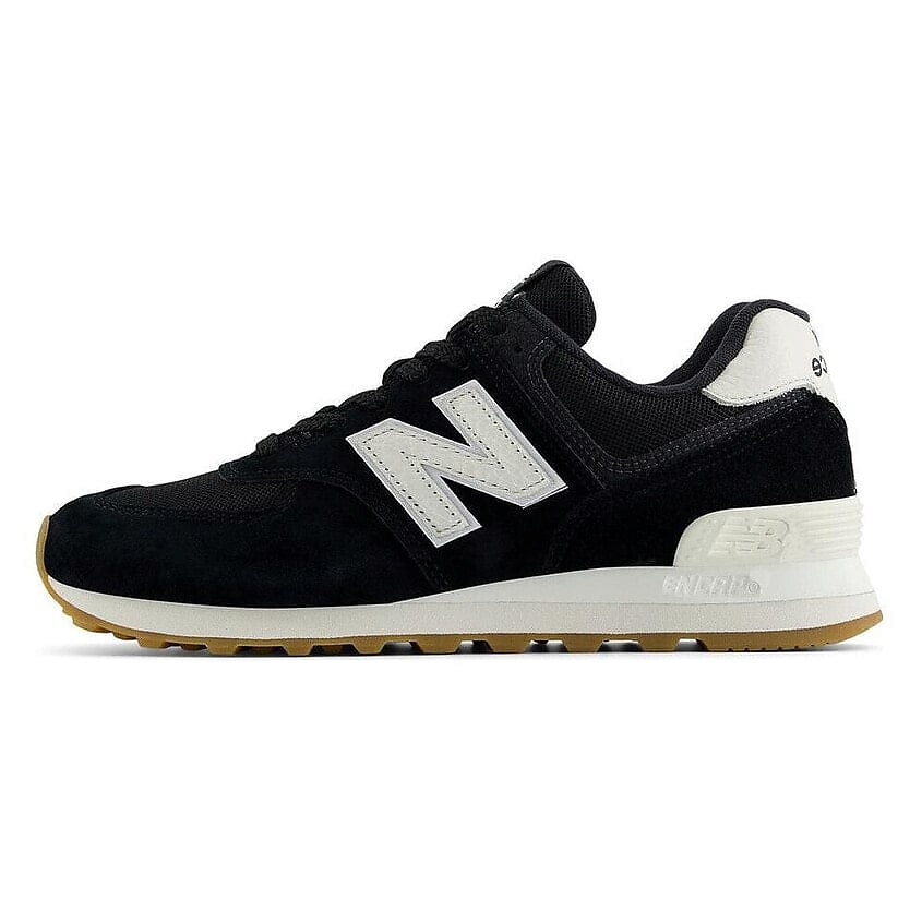 Изображение товара Кроссовки NEW BALANCE 574 Black White Gum Brown для активного образа жизни и спорта