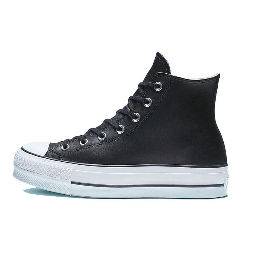 Изображение товара CONVERSE Кроссовки Chuck Taylor All Star Lift Hi Black Leather, цвет: Мультиколор, размер: 35