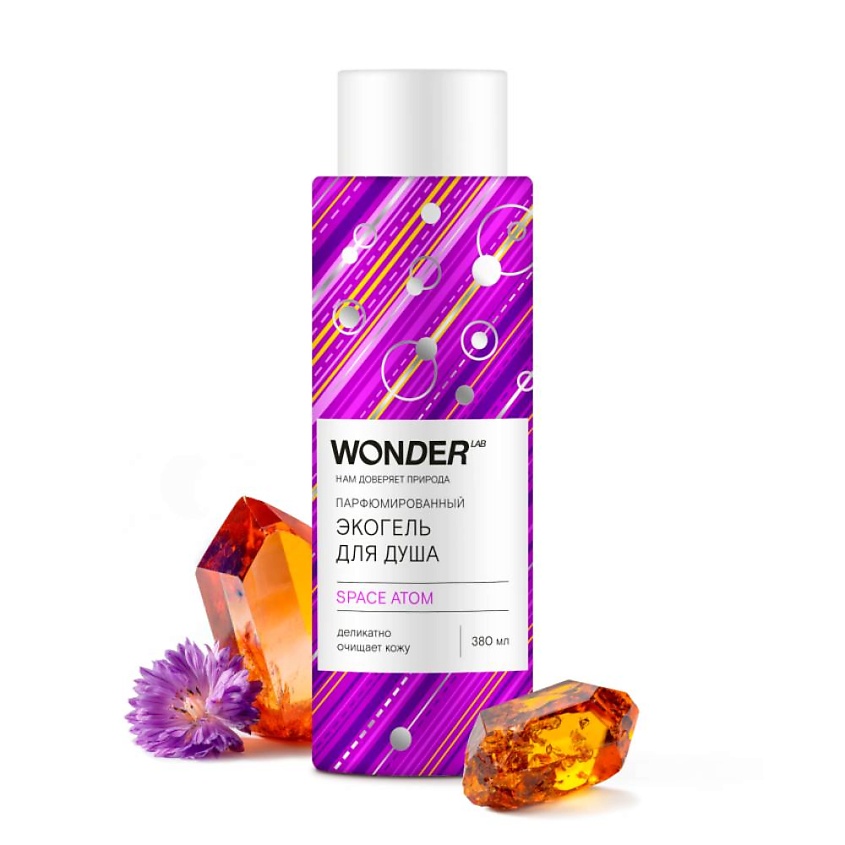Изображение товара WONDER LAB Экогель для душа space atom, 1 шт.