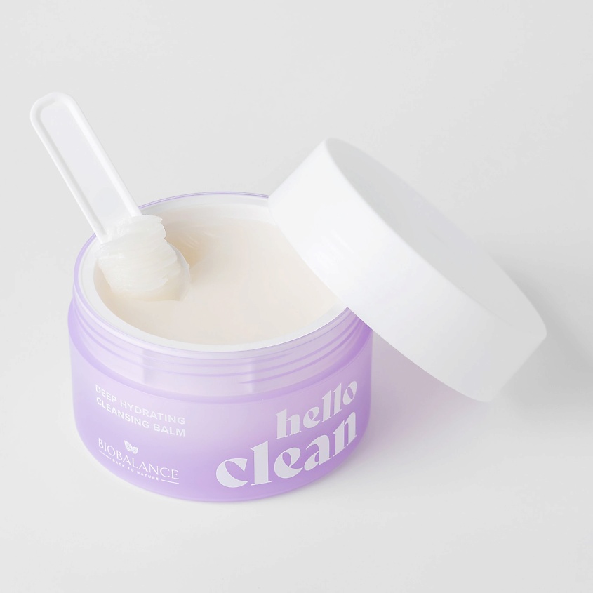 Изображение товара BIOBALANCE Бальзам для умывания HELLO CLEAN DEEP HYDRATING CLEANSING BALM, 1 шт.