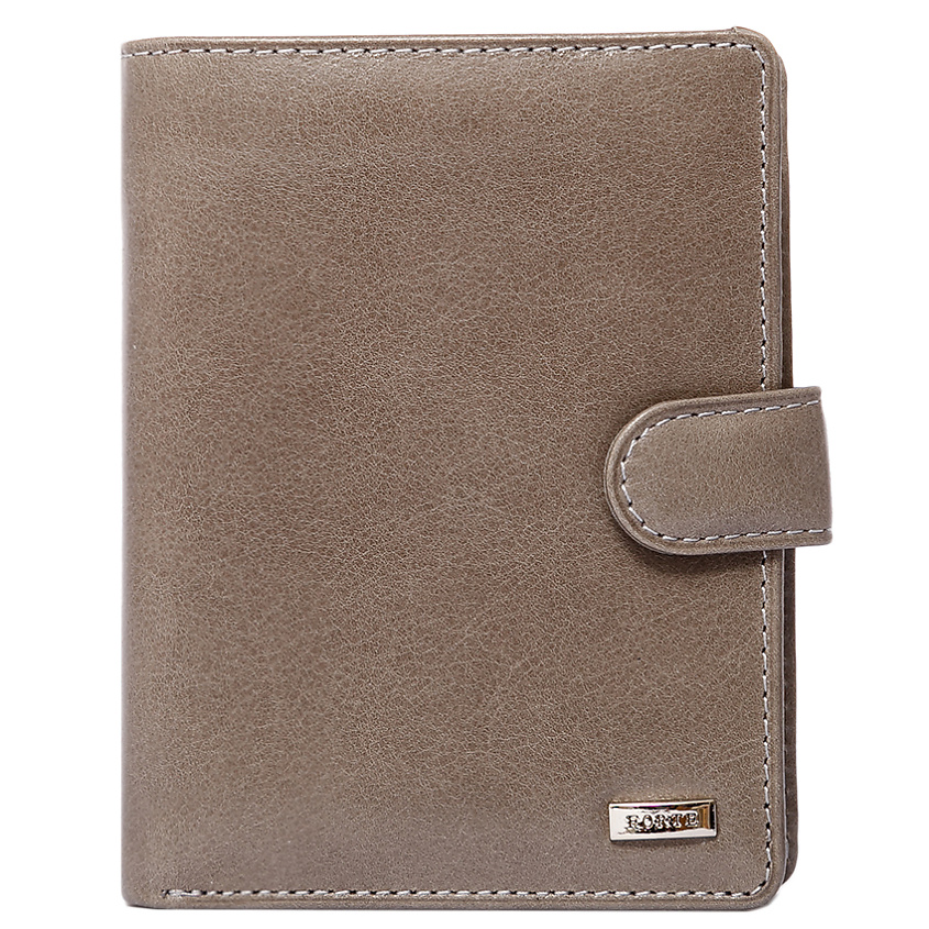 Изображение товара Портмоне из натуральной кожи с эффектом старения FORTE мужское серое