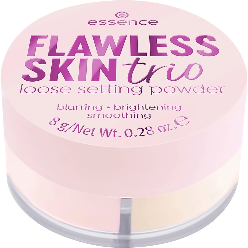 Изображение товара ESSENCE Пудра FLAWLESS SKIN, рассыпчатая, трехцветная, 8 г