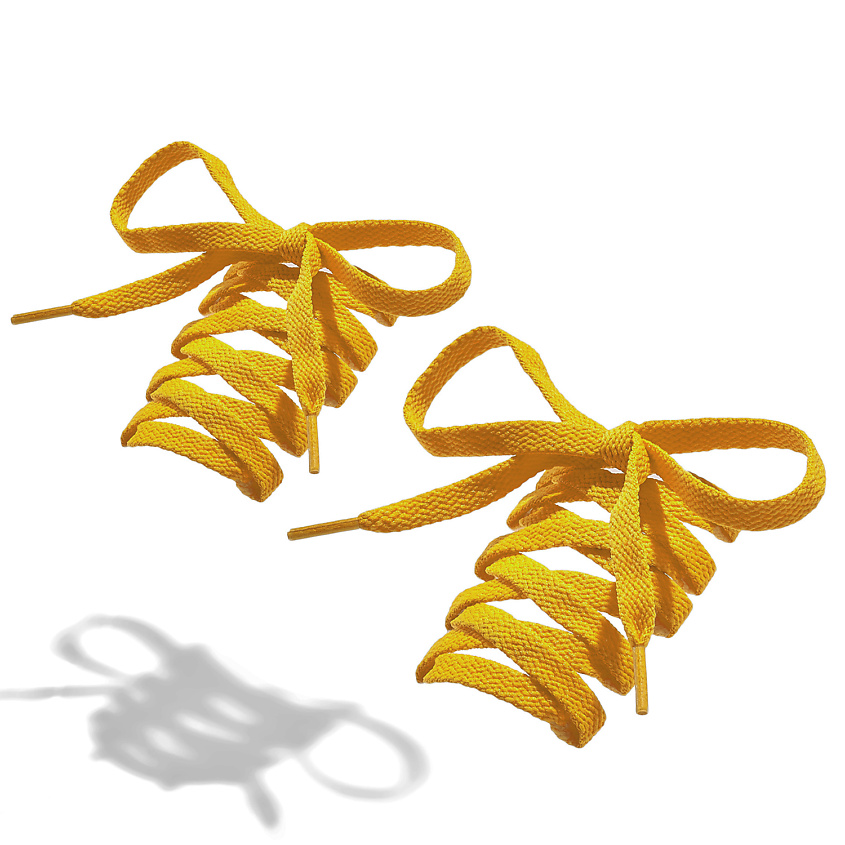 Изображение товара Шнурки NOTHING BUT LOVE Паркер 120 см Желтые для обуви