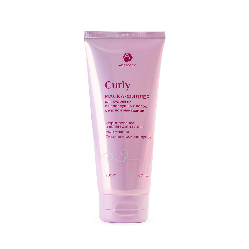 Изображение товара ADRICOCO Маска-филлер для кудрявых и непослушных волос CURLY 200мл